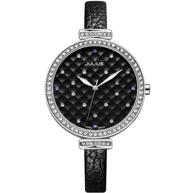 聚利时（Julius）时尚石英表 复古皮带镶钻表夜光表针女表 JA-541