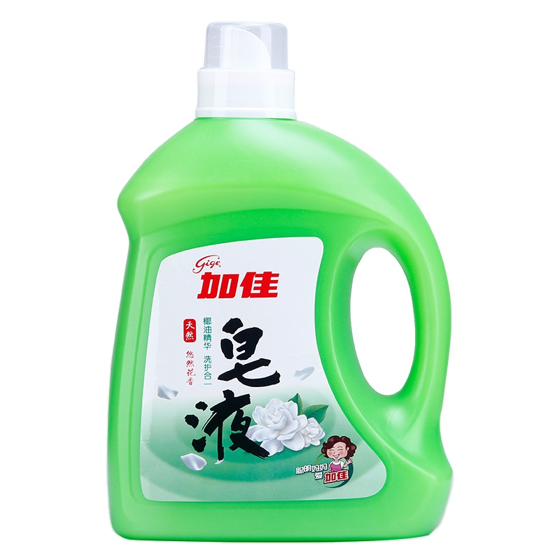 加佳天然皂液 3kg 萃取天然椰油精华 不伤衣 高效去污配方 低泡易清洗 家用实惠装