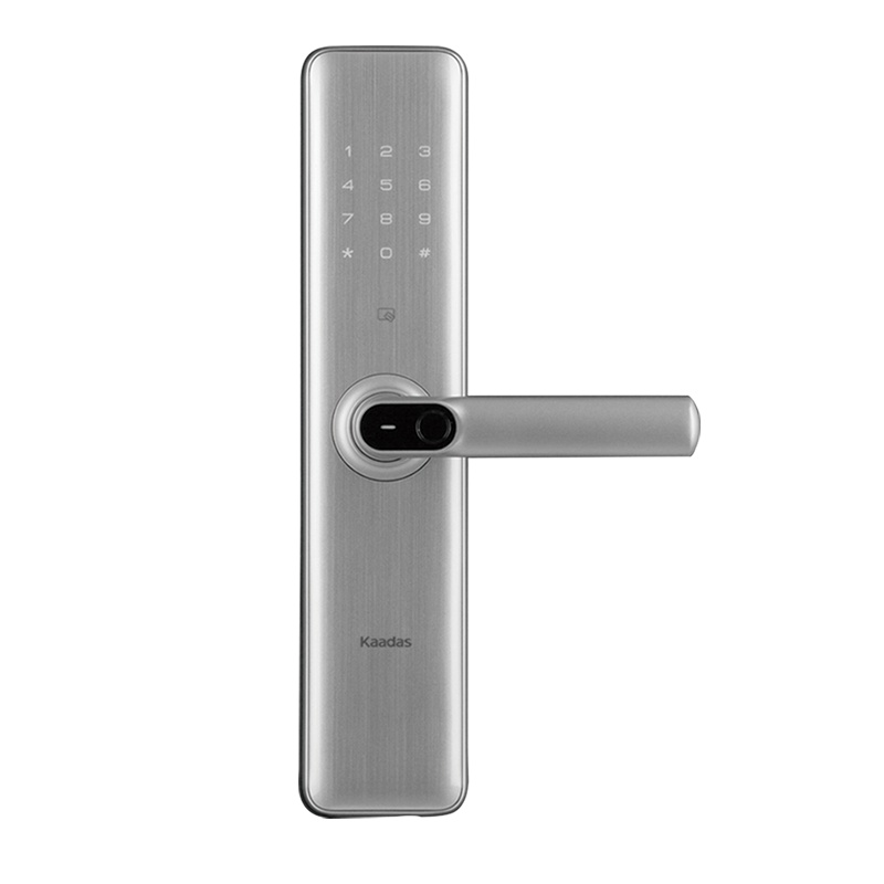 凯迪仕智能锁 指纹锁家用防盗门锁指纹 磁卡锁电子锁密码锁S8磨砂银