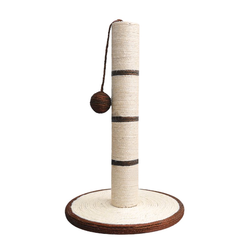 猫抓板猫抓柱剑麻猫爬架立式不掉屑挠磨爪器猫窝猫咪用品逗猫玩具 剑麻猫抓柱-咖啡色