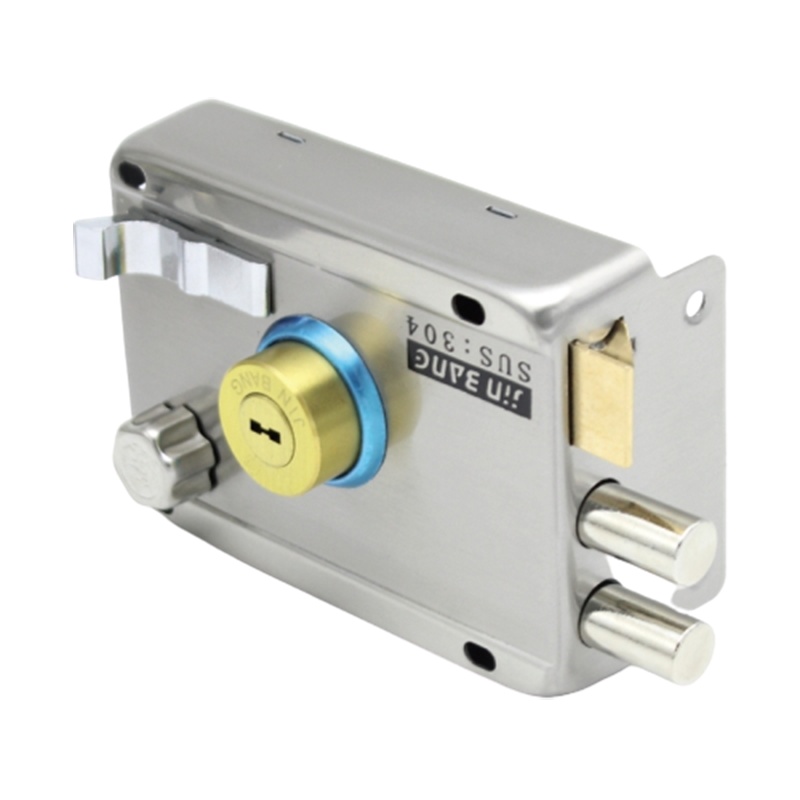 老式防盗门锁CIAA室外装门锁不锈钢门锁_铁门木门室内大门锁B级锁芯