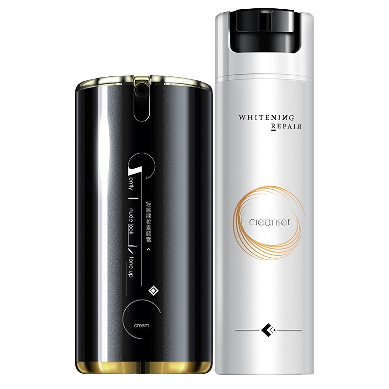 和风雨男士专用素颜霜遮瑕膏痘印粉底液自然色bb霜美白修颜化妆品 (素颜霜60g+氨基酸洗面奶120g)