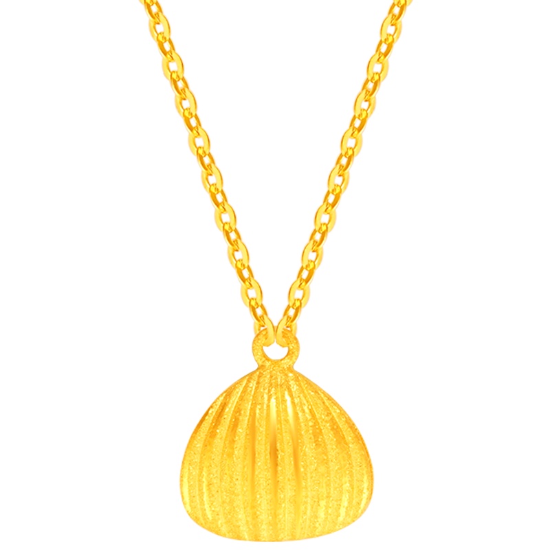 金一国囍足金贝壳女士精品黄金项链时尚套链(计价)ABC030