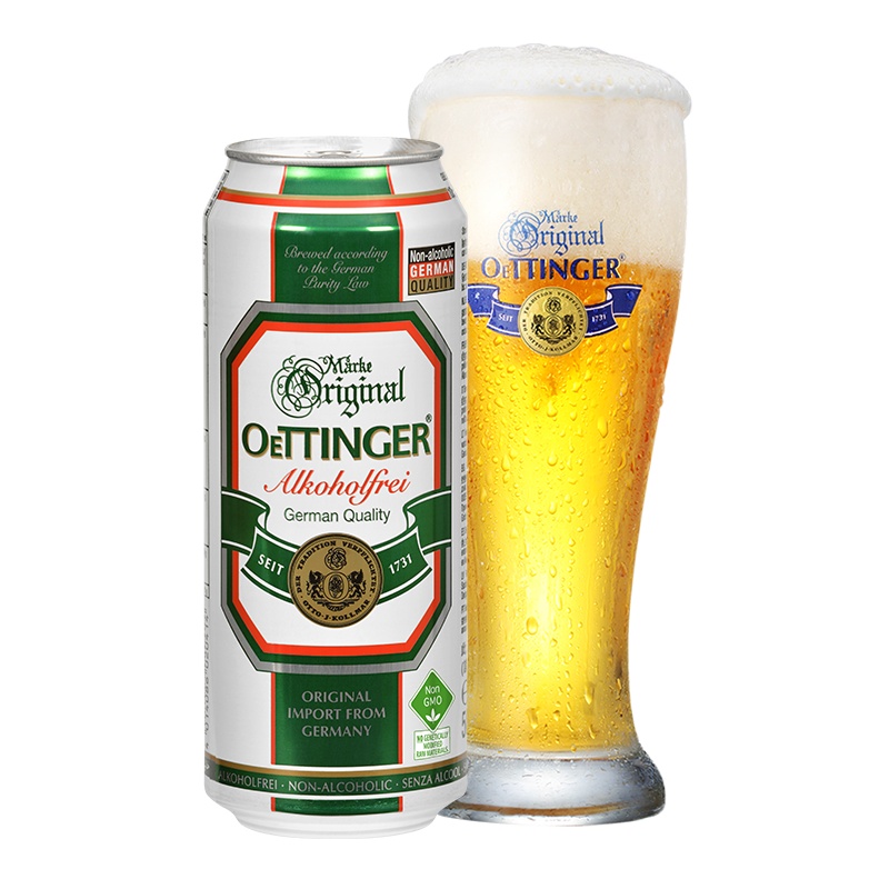 德国原装进口奥丁格(OETTINGER)无醇啤酒500ML(24罐/箱)