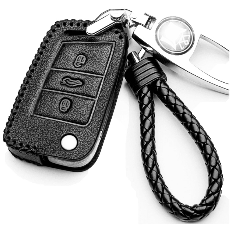 上山豹 适用于凯迪拉克xts钥匙套atsl/xt5/ats/ct6/xt4高档srx汽车真皮钥匙包扣