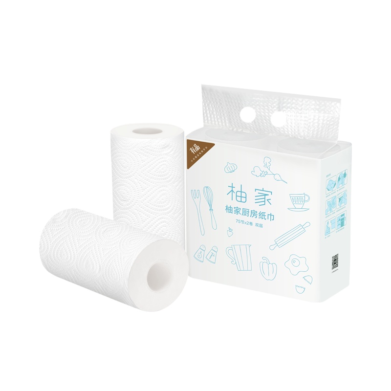 柚家 厨房卷纸 4卷