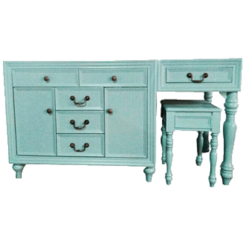 美式浴室柜卫浴梳妆台落地洗脸盆一体柜卫生间橡木洗手台面盆组合安心抵