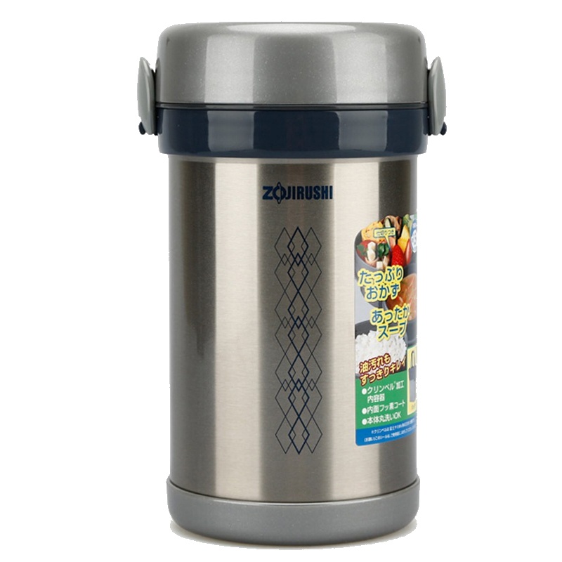 象印(ZO JIRUSHI)保温饭盒 SL-NC09日本大容量不锈钢真空便当保温盒保温桶0.9L