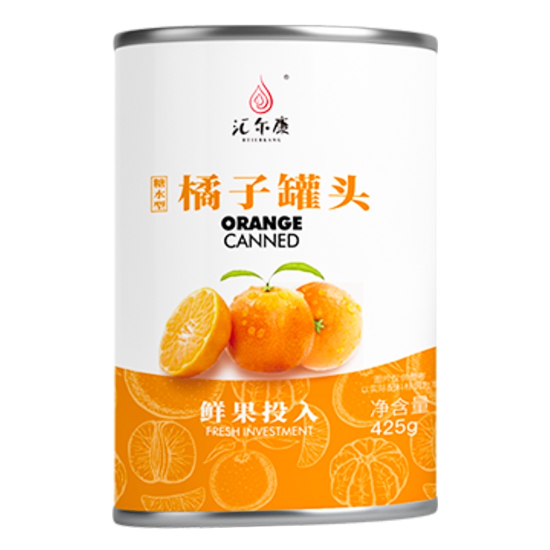 [中华特色]徐州馆 新鲜糖水橘子罐头 水果桔子罐头 425gx1罐 MS