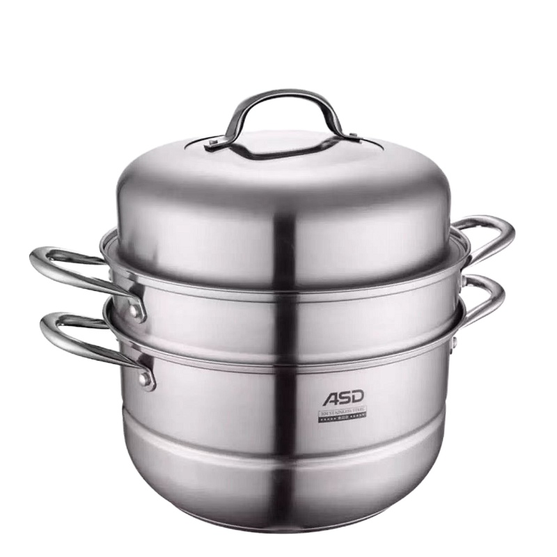 爱仕达(ASD) 俊雅不锈钢三层复底蒸锅 ZS28Q1TG