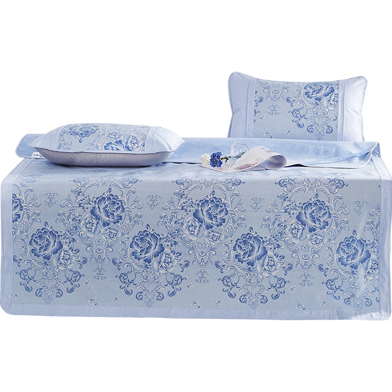 梦洁(MENDALE)家纺MEE/觅出品冰丝席三件套1.8m床可折叠夏天空调软席凉席套件1.5米单人席子三件套