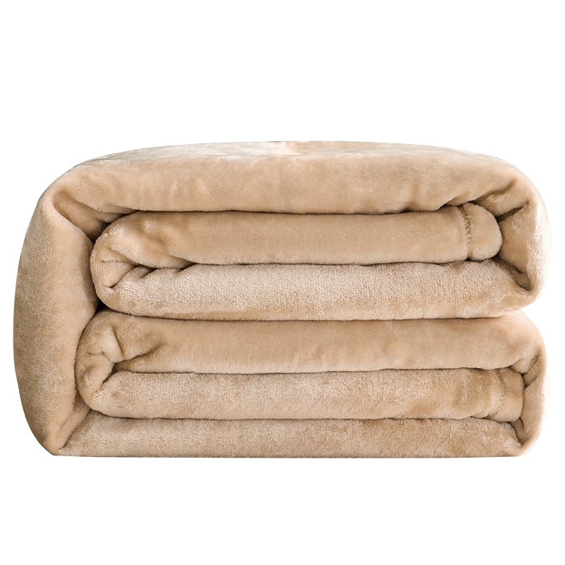 ladysoft御棉堂 法兰绒纯色毛毯150*200/180*200cm双人盖毯午睡毯空调毯春夏盖毯床上用品