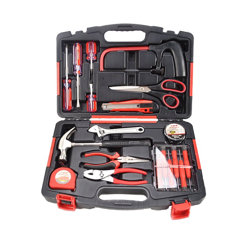 力易得(ENDURA) 14件套家用工具组套 维修组套 手动工具组套 五金工具箱 货号E1112