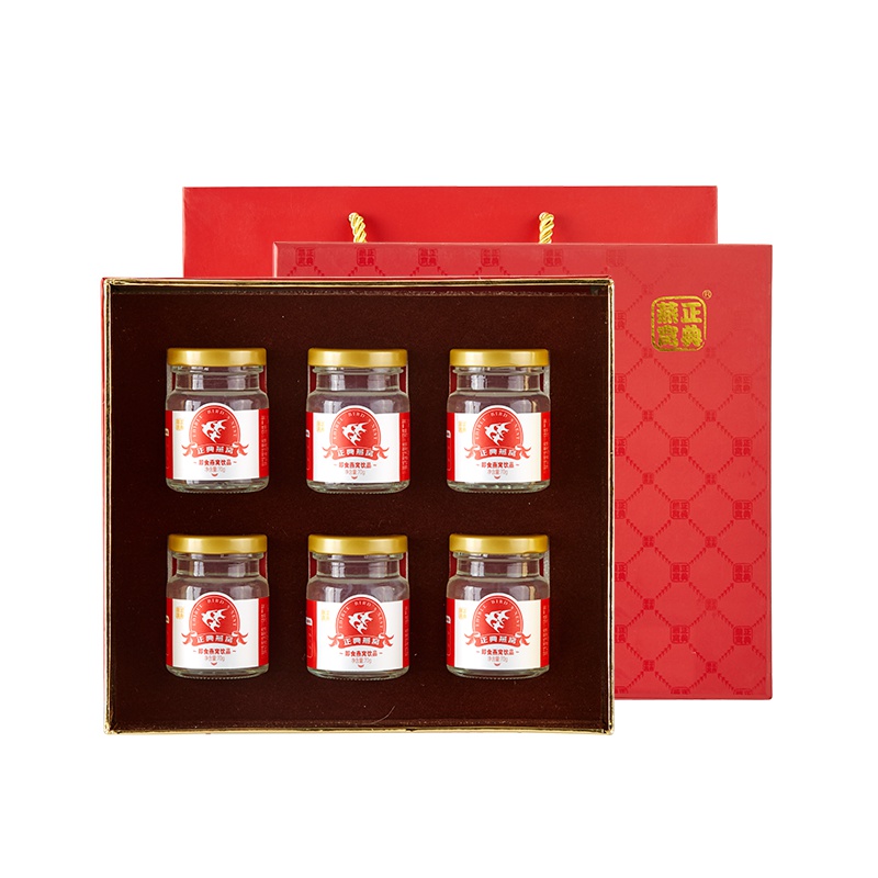 正典燕窝 白燕 金丝燕 30%正品溯源码冰糖即食燕窝 滋补营养品6瓶礼盒装