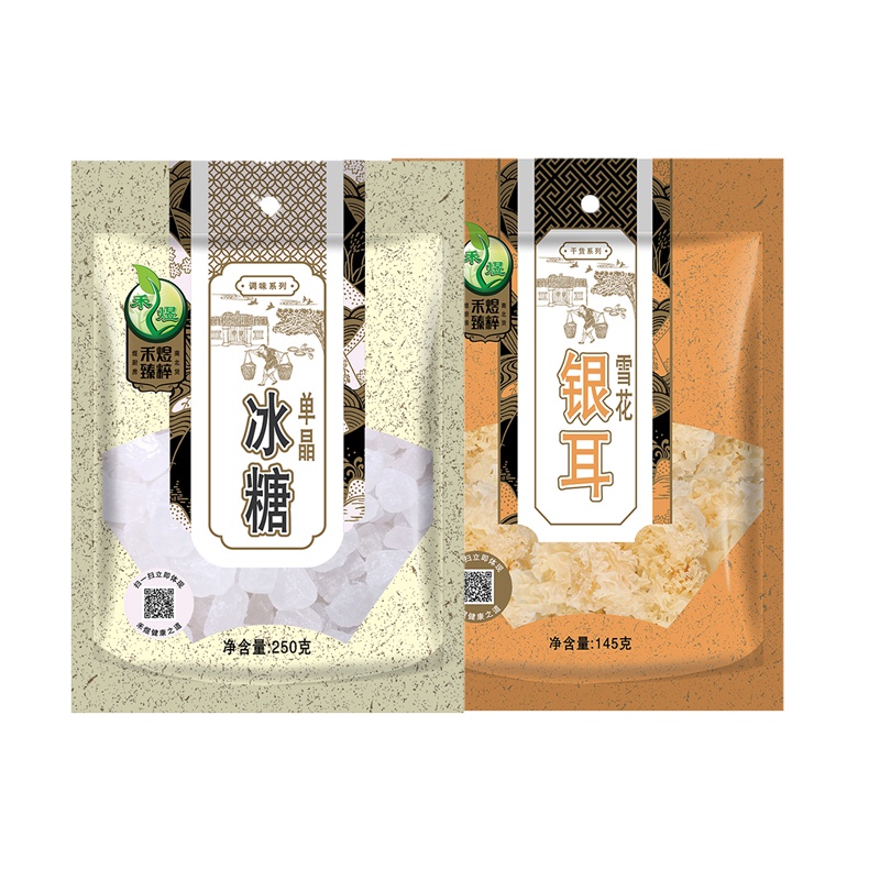 禾煜 雪花银耳145g+单晶冰糖250g(100袋起订)