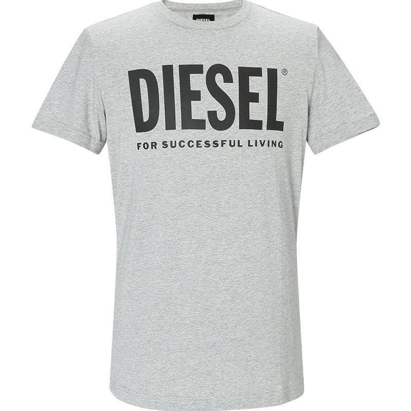 迪赛DIESEL 男士T恤 LOGO印花棉质S-00SXED-0AAXJ