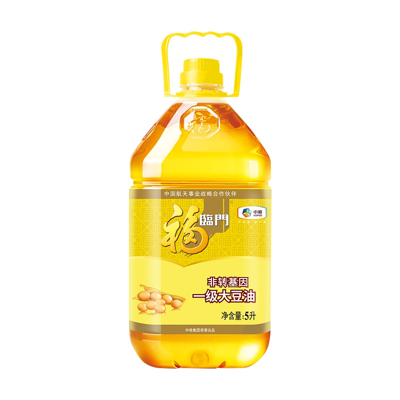 [中粮我买网]福临门非转基因大豆油5L 新老包装随机发货