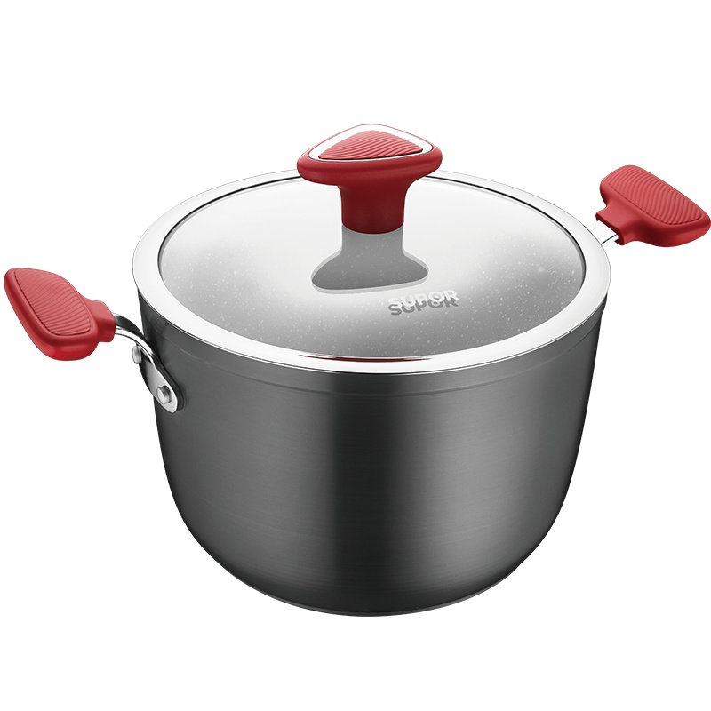 苏泊尔(SUPOR)星星石健康不粘汤锅 高透耐热可视玻璃不粘易清洗奶锅汤锅磁炉通用不挑灶 PT22W2 22cm