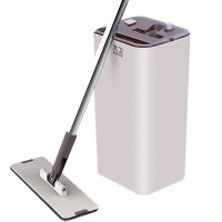 大卫 Z9 自刷洗平板拖 米白色免手洗平板拖把清洁工具墩布干湿两用 单套价格