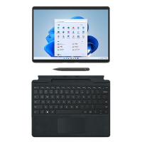 [配原装典雅黑键盘+笔]微软(Microsoft)Surface Pro8 16G 256G 11代i7-1185G7二合一平板电脑 亮铂金/石墨灰 13英寸触屏轻薄本笔记本电脑