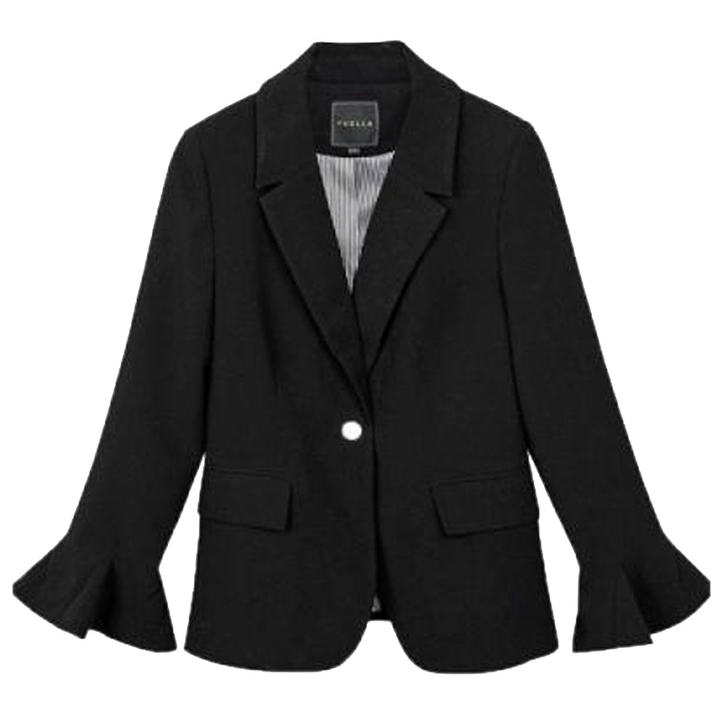 【专柜同款】拉夏贝尔秋冬女上衣OL职业西服修身小西装外套女2T000602