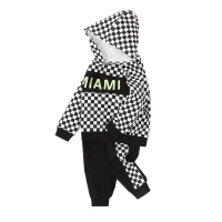 猫人男童套装时尚格子卫衣儿童外套帅气女童宝宝秋装2020新款裤子