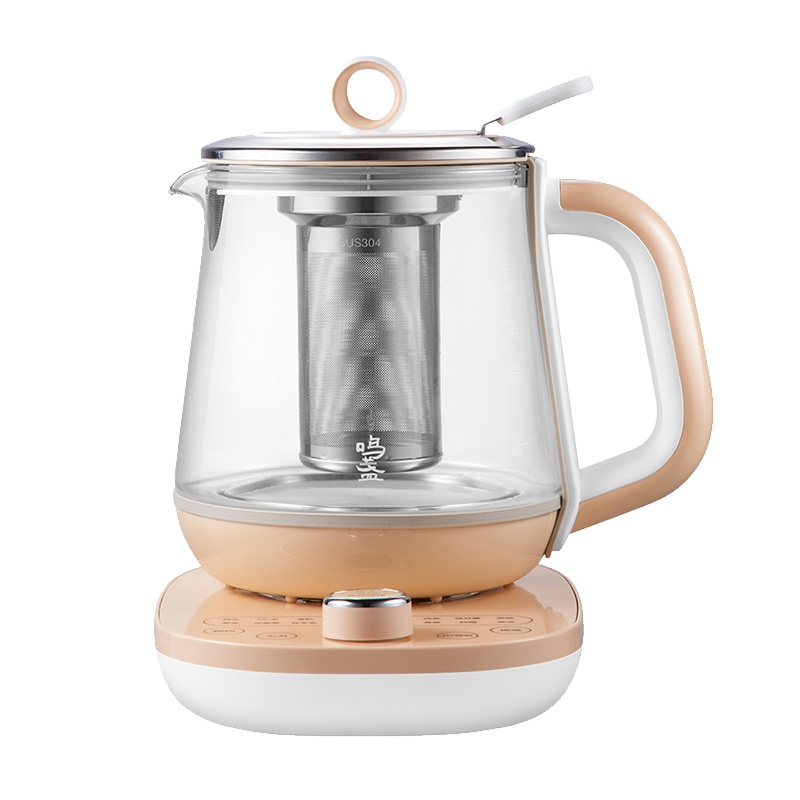 鸣盏养生壶全自动家用多功能煮茶器办公室小型花茶壶加厚玻璃壶MZ-015