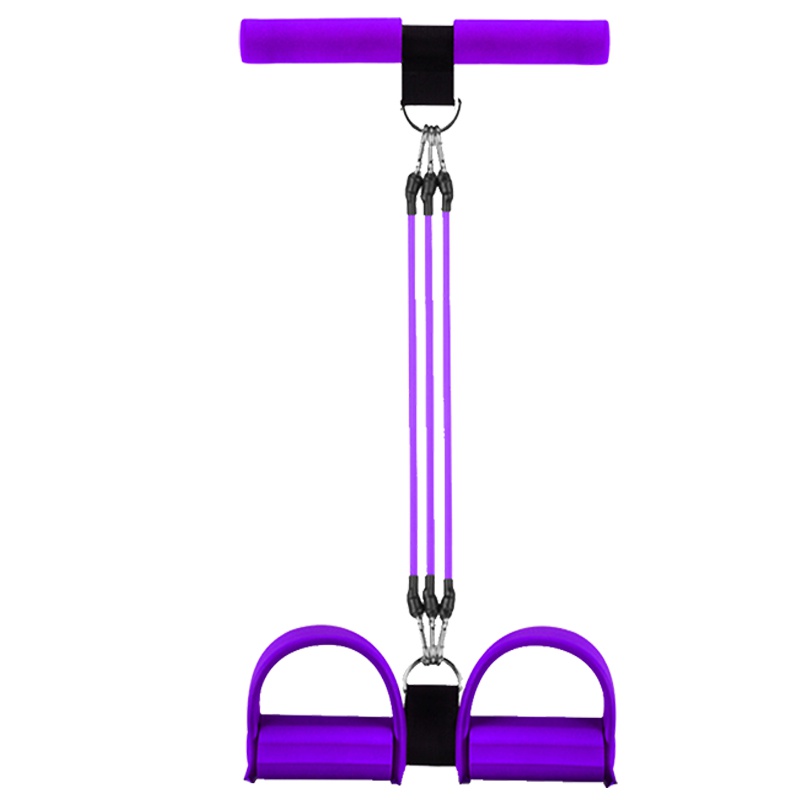 仰卧起坐辅助器家用多功能健身器材男女瘦肚子拉力绳脚蹬拉力器