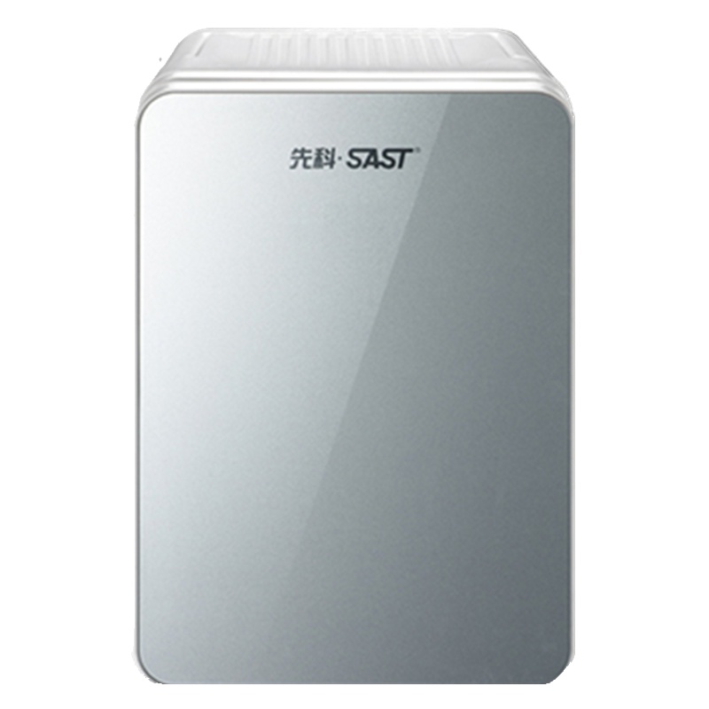 先科(SAST)22L迷你小冰箱双制冷车载微小型宿舍二人世界车家两用单门式 双核金色玻璃门