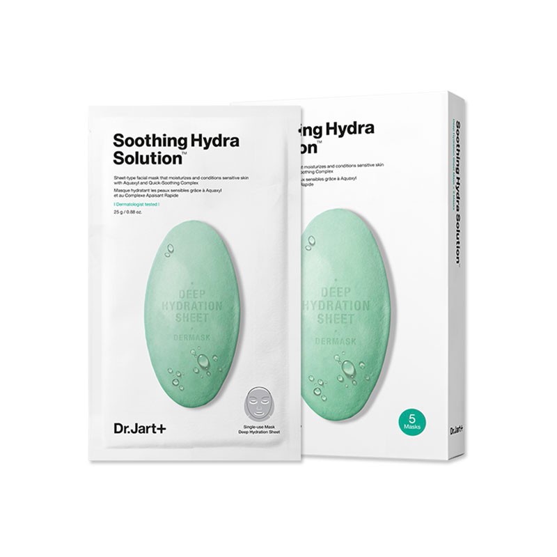 蒂佳婷Dr.Jart+ 水动力舒缓补水面膜绿丸 持久保湿 晒后呵护 男女通用 5片/盒