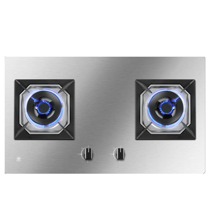 樱花(SAKURA)5.0KW不锈钢燃气灶家用大尺寸灶具台式嵌入式两用双眼灶燃气灶GBG01(液化气)