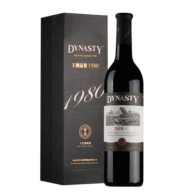 王朝(Dynasty) 国产红酒品鉴1980干红葡萄酒单支装750ml