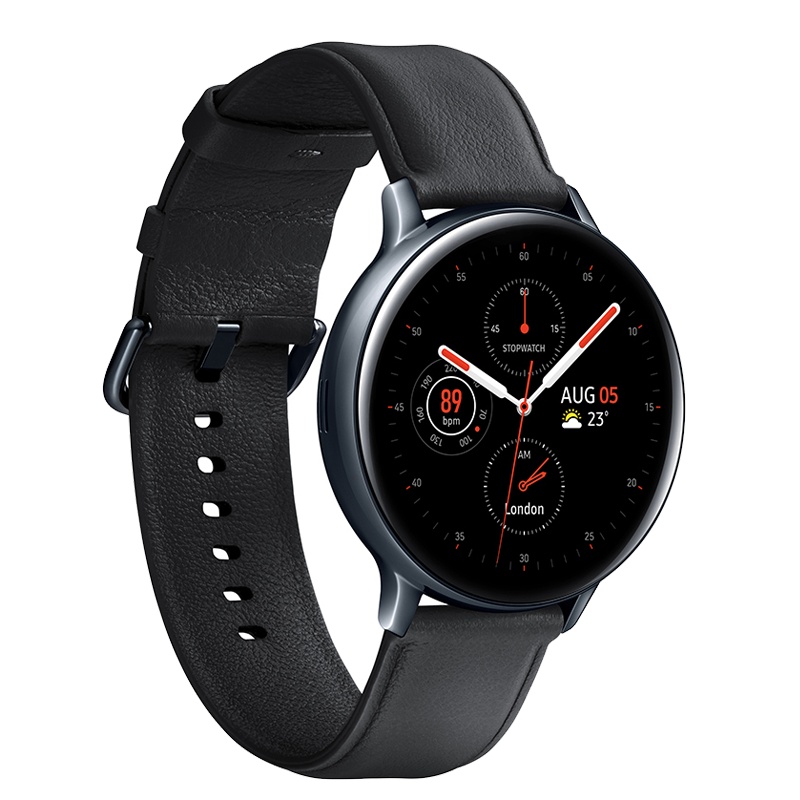 三星(SAMSUNG) Galaxy Watch Active2 伯爵黑 智能手表 蓝牙电话+50米防水+移动支付 钢制44mm