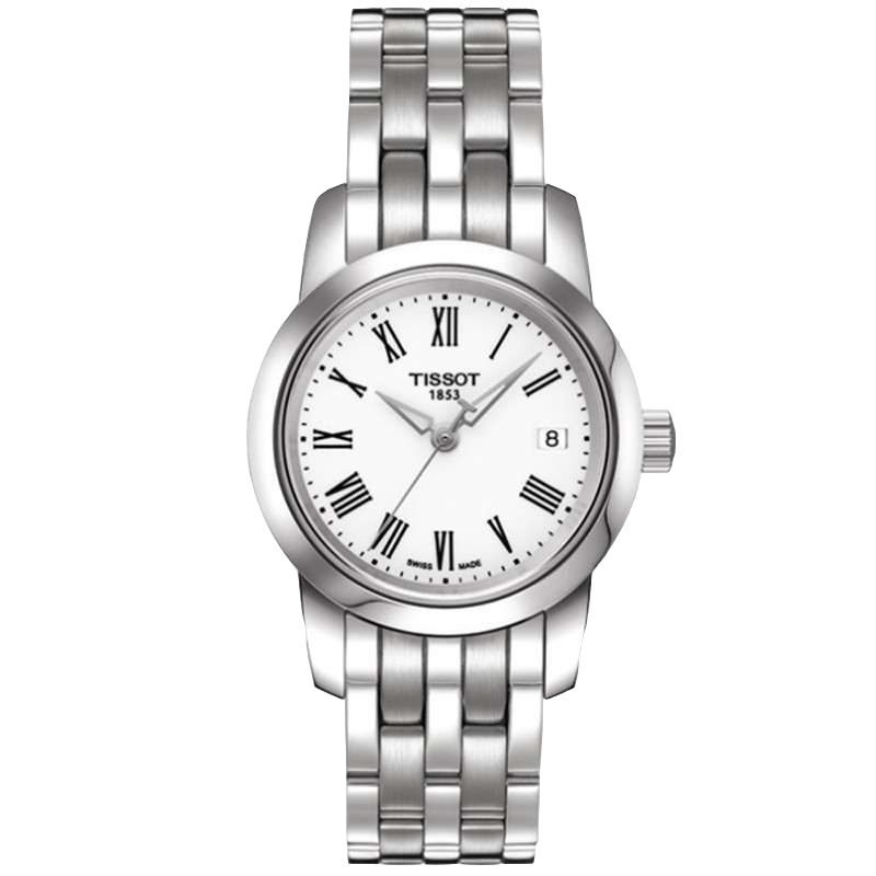 天梭(TISSOT)女表 梦幻系列时尚休闲钢带石英表 女士手表