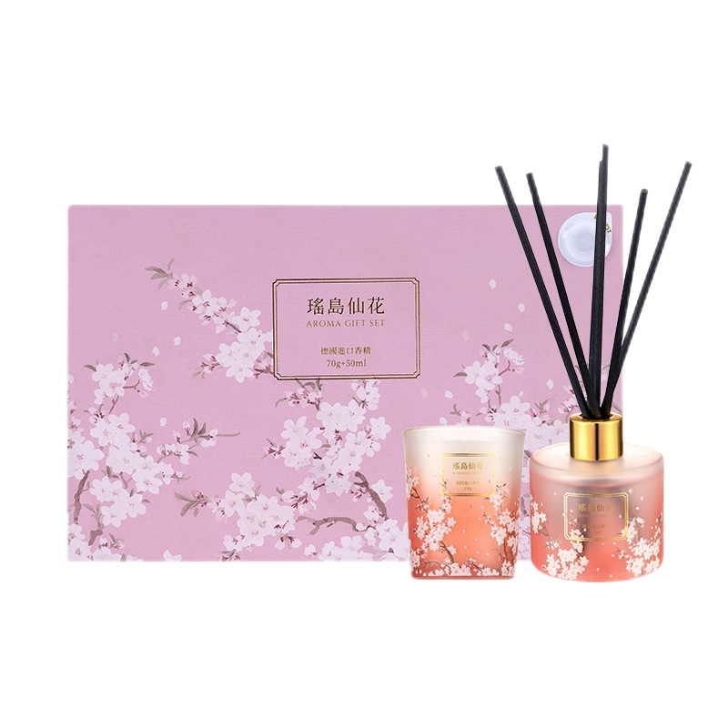 名创优品故宫宫廷香薰蜡烛礼盒家用卧室内房间摆件清新空气送礼自用