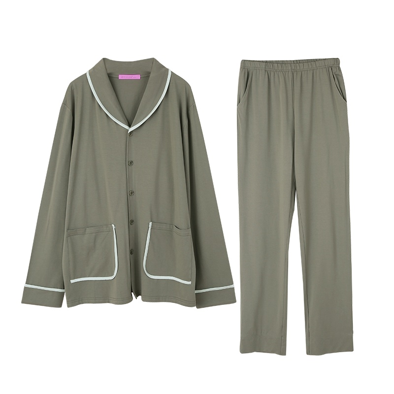 猫人男士睡衣秋季长袖情侣莫代尔棉大码运动女士家居服可外穿套装