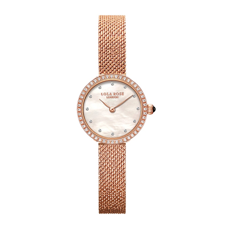 Lola Rose母贝镶钻手表女时尚ins风女士腕表简约个性手表25mm