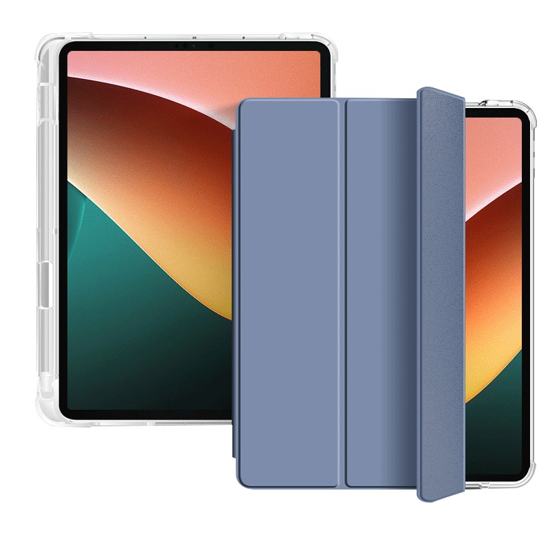 zoyu 2021新款小米平板5保护套带笔槽小米平板5pro保护壳11英寸半透diy气囊防摔xiaomi硅胶软壳