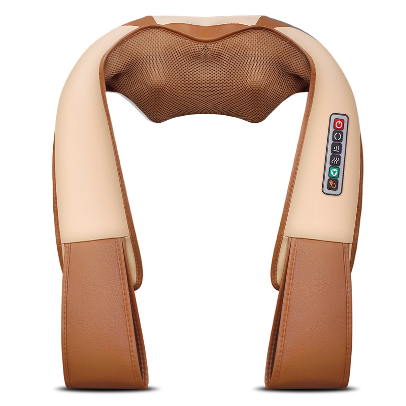 茗振电子 按摩披肩MZ-666G-3揉捏车家两用肩颈按摩器仪家用颈部腰部肩部多功能全身揉捏按摩温感热敷颈椎颈肩膀按摩披肩