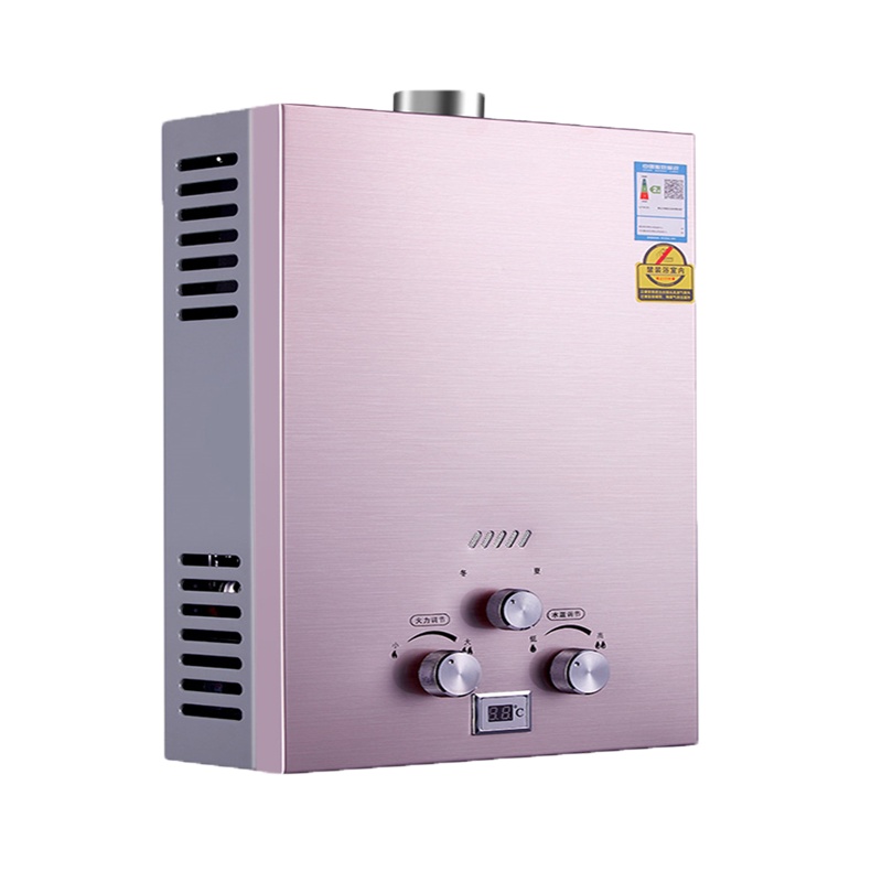 燃气热水器黄金蛋家用天然气插电强排式低水压液化气煤气恒温洗澡_8升电池款纯铜水箱数显低压启_液化气