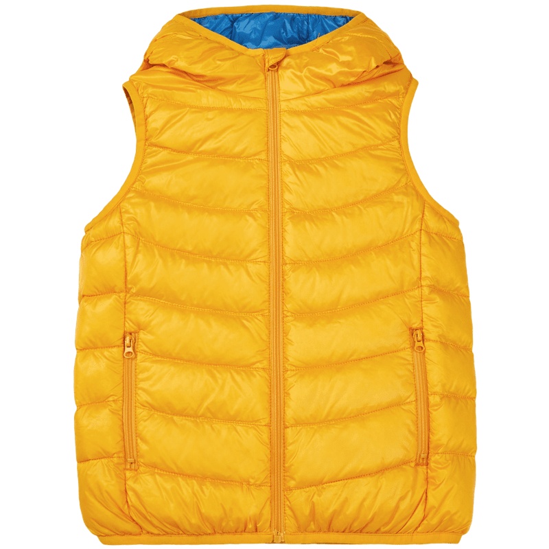 波司登童装新款撞色连帽保暖男女童宝宝轻薄羽绒马甲