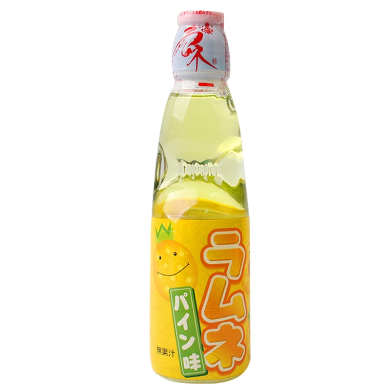 日本进口 哈达 波子汽菠萝香味碳酸饮料 200ml*5瓶