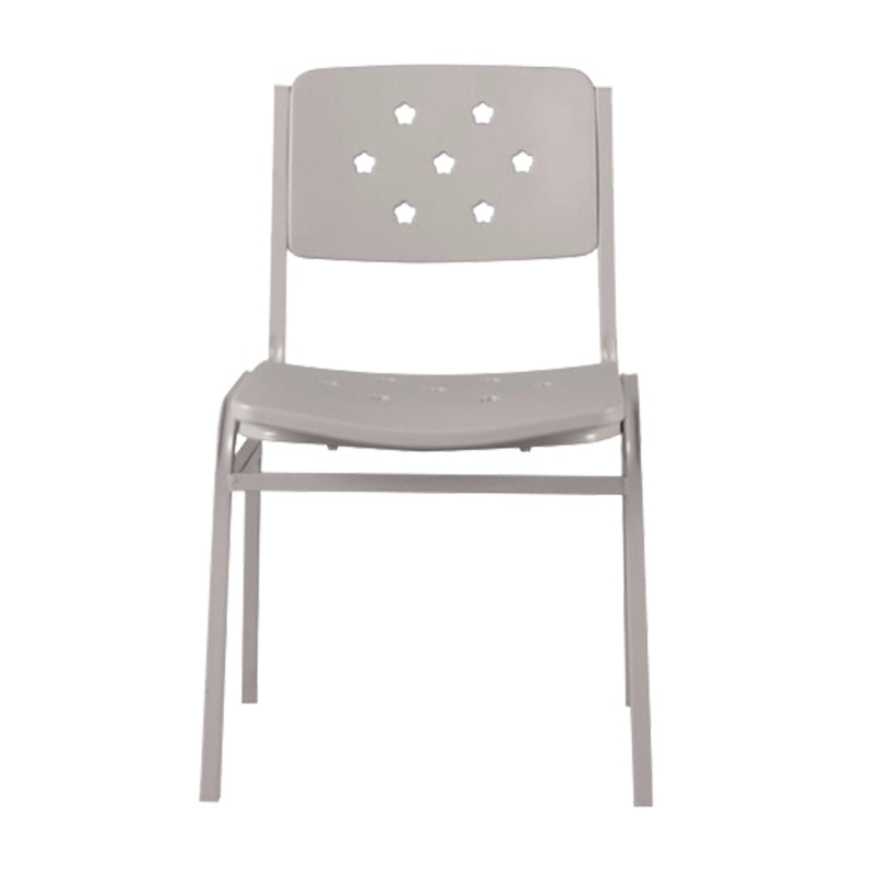 万尊 制式营具办公椅子电脑椅钢椅灰白桌椅营房靠背椅战士学习椅子