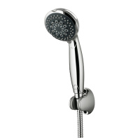 欧泰（OUTAI）太空铝增压淋浴花洒喷头手持加压单头洗浴莲蓬头软管手喷 手持花洒 OT-6242（带底座带软管）