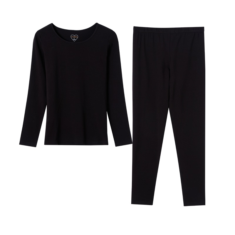 雪仙丽秋冬男士保暖内衣长袖舒适简约家居保暖套装