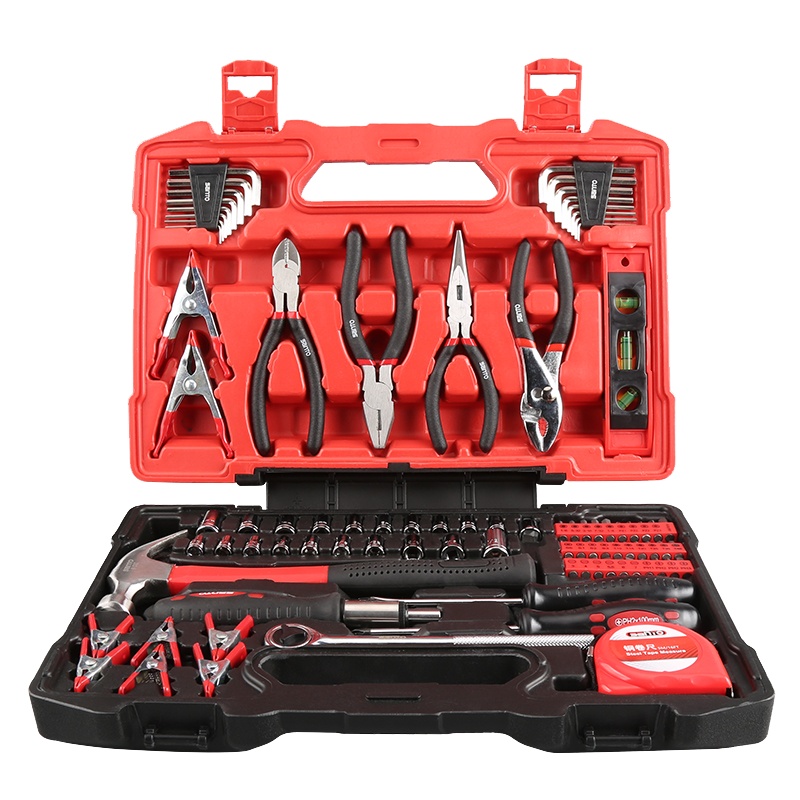 赛拓 SANTO 0369 87件套家用工具箱套装 家用五金工具套装维修螺丝刀套装组合家用组套