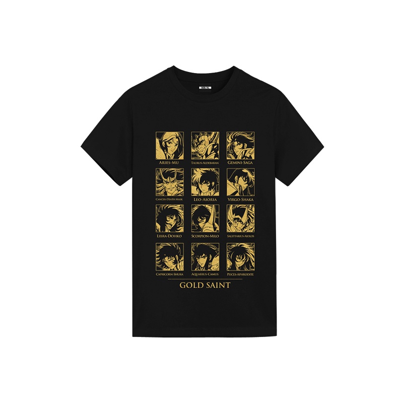 圣斗士星矢T恤 十二宫人物集合 L