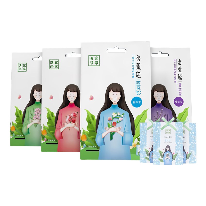 ZHMD宜家清芬精油香薰袋（蓝风铃）*3包