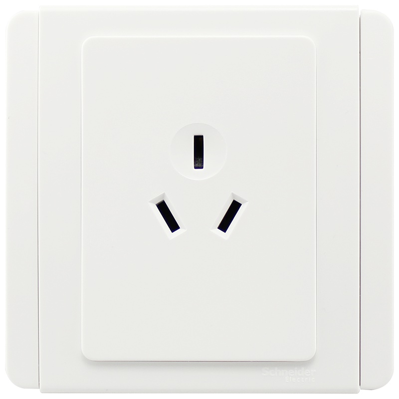 施耐德电气（Schneider Electric）三孔 空调墙壁开关电源 电源插座 16A E3000都会 白色