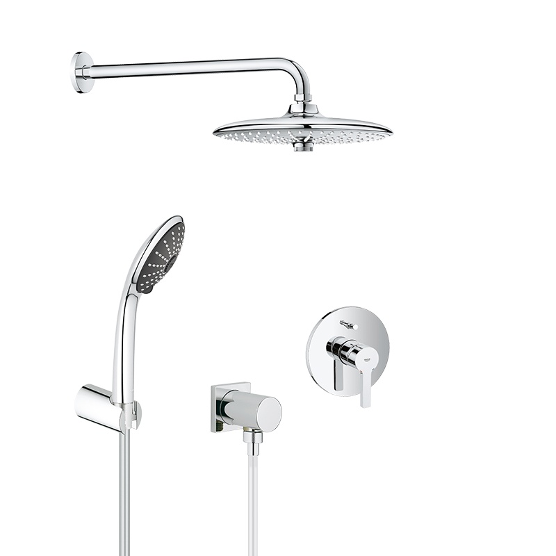 德国-高仪（GROHE）暗装260mm顶喷隐藏式入墙淋浴花洒套装原装进口